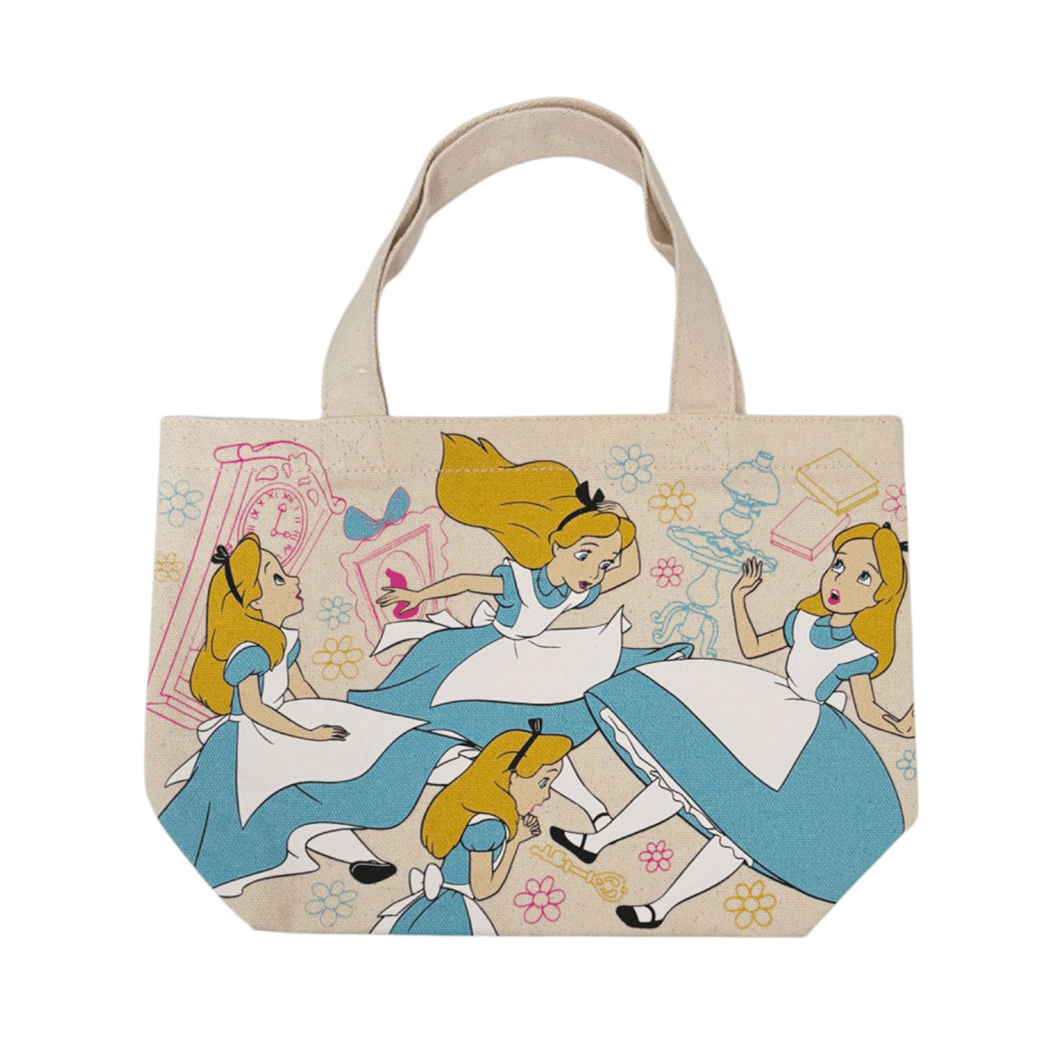 DISNEY マチ付きランチバッグ 不思議の国のアリス - 画像1