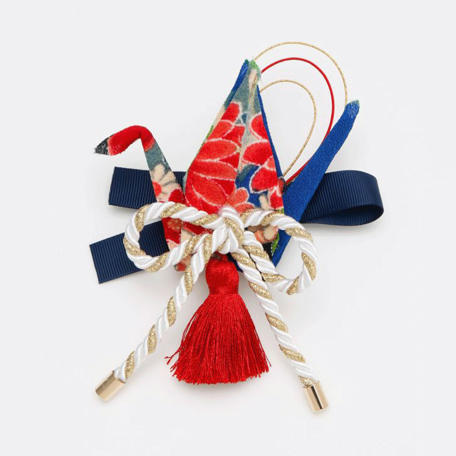 折鶴祝いヘアクリップ - 画像2