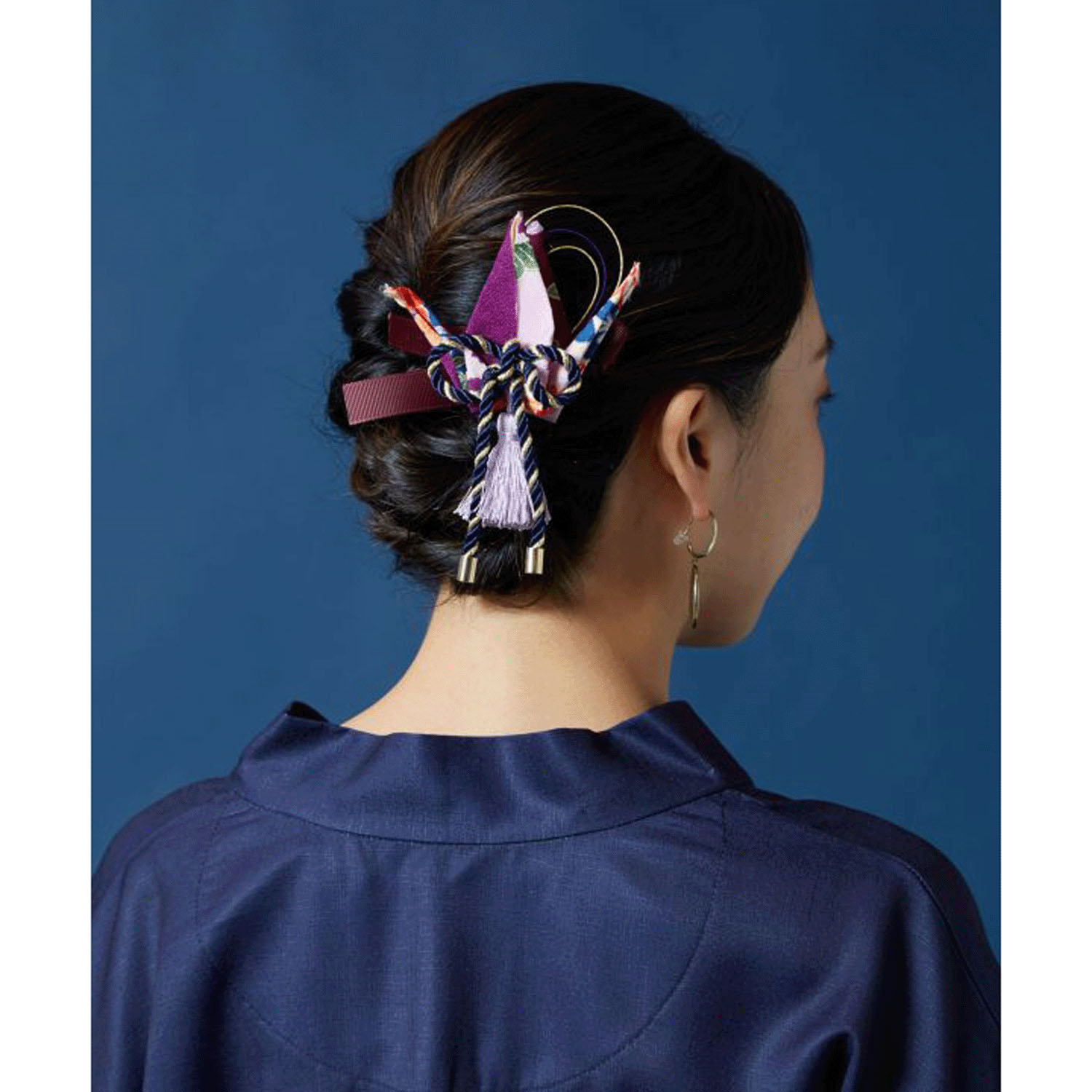 折鶴祝いヘアクリップ - 画像1