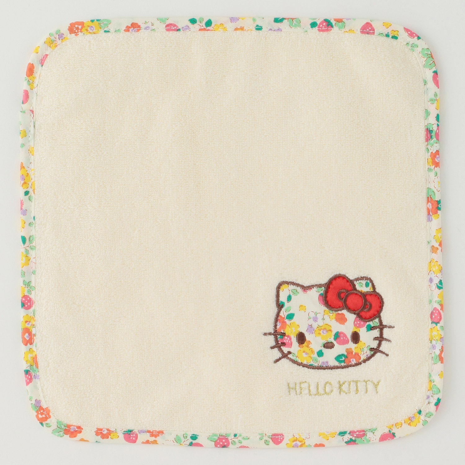 サンリオ ハローキティ タオルハンカチ イエロー - 画像1