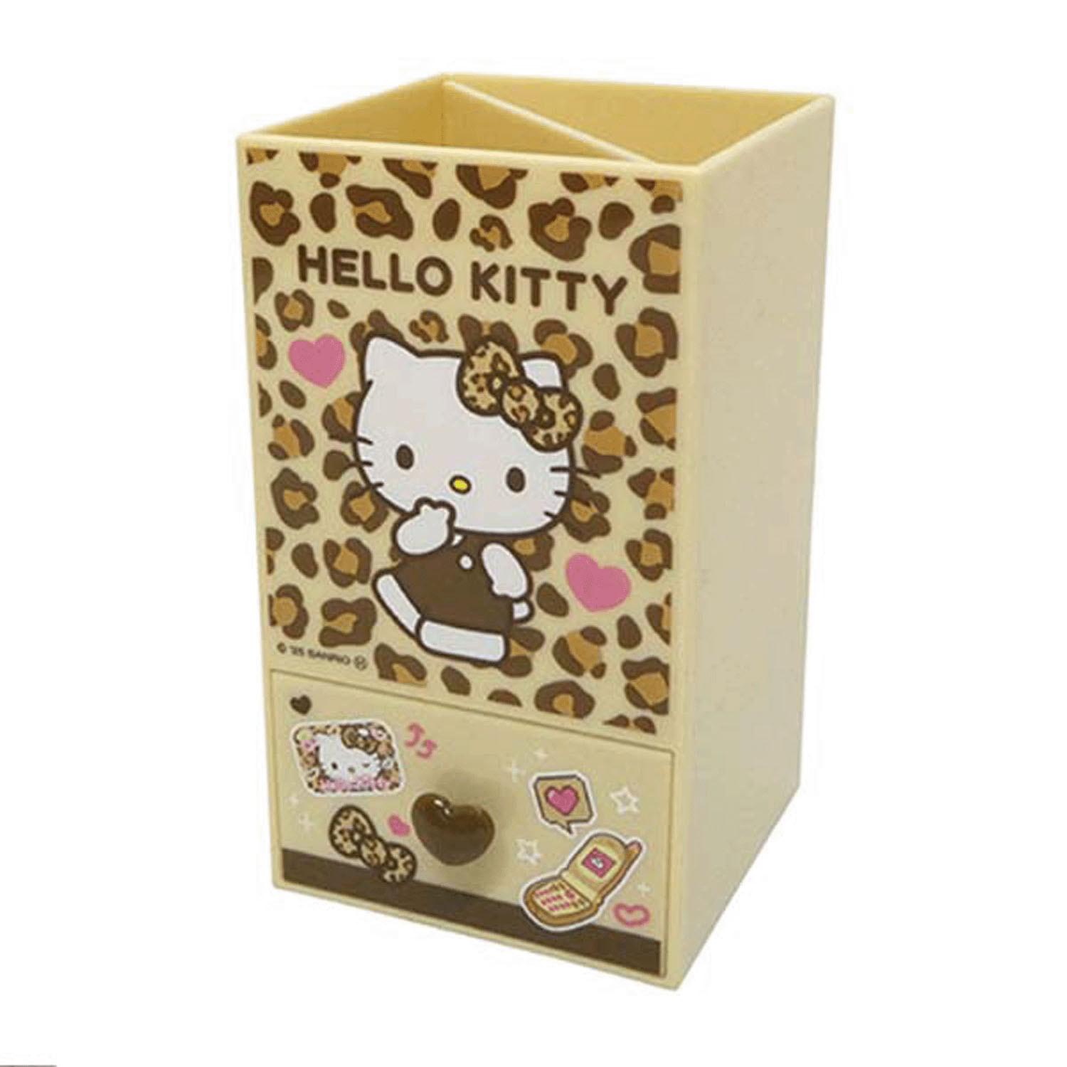 ハローキティ スクエアペンスタンド ヒョウ柄