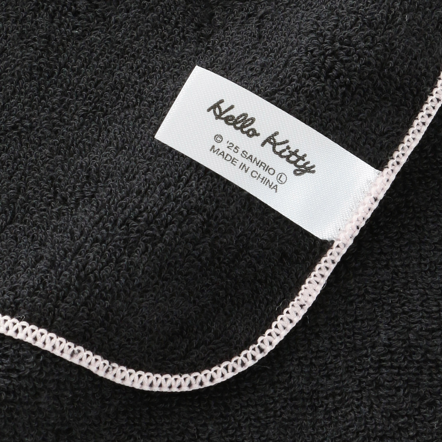 サンリオ ハローキティ タオルハンカチ ブラック - 画像4