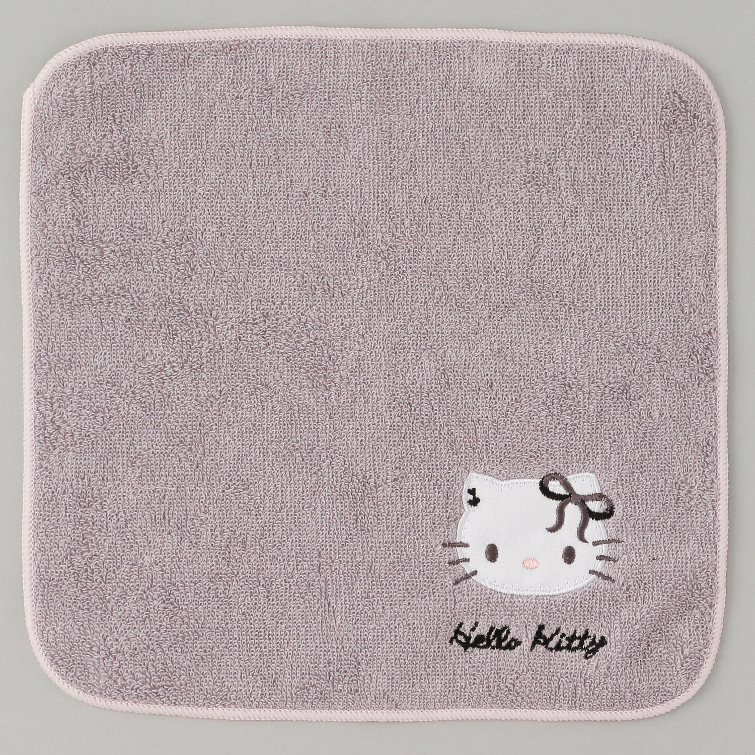 サンリオ ハローキティ タオルハンカチ グレー - 画像2