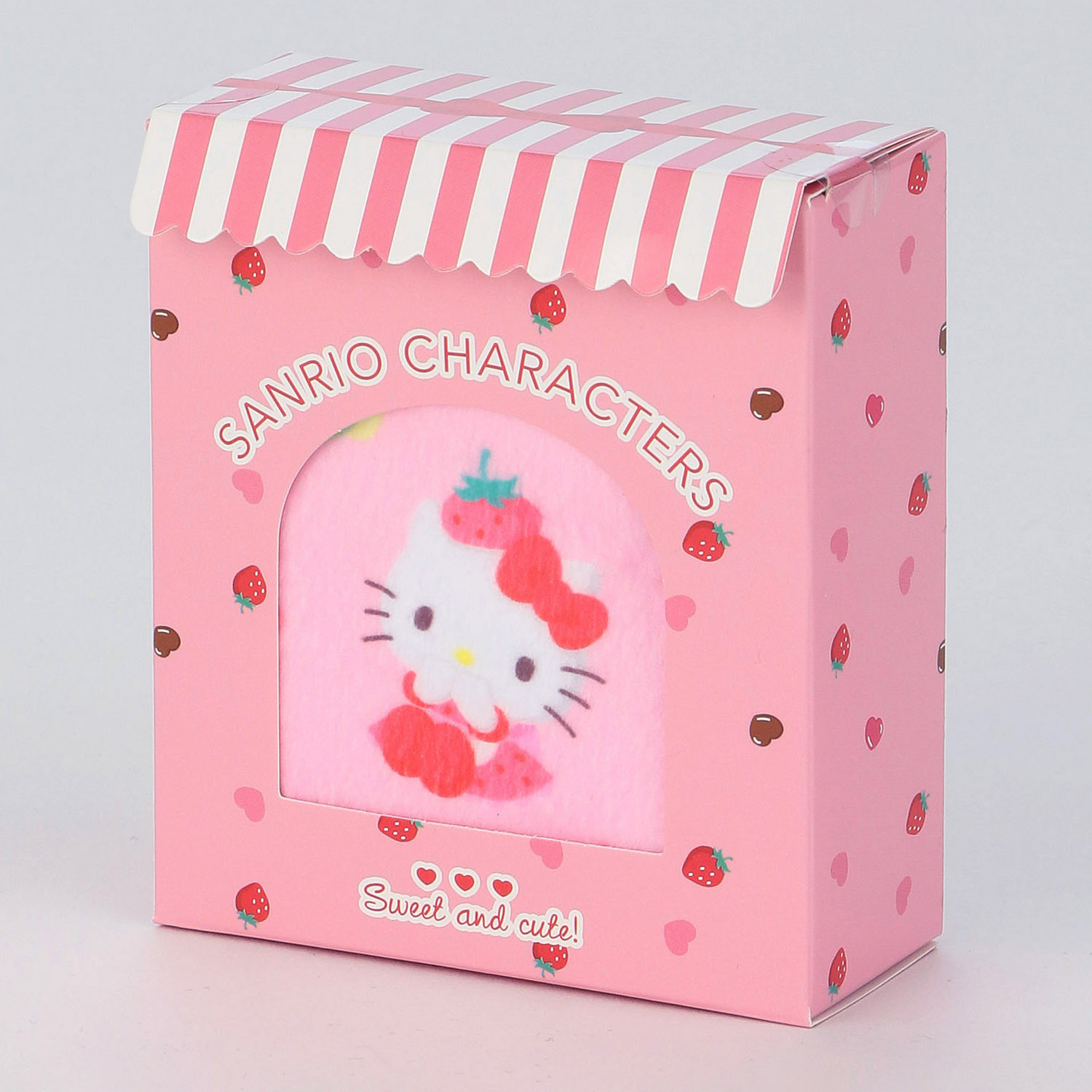 サンリオ ハローキティ タオルハンカチ パフェ柄 - 画像1