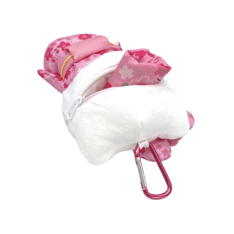 ハローキティ ぬいぐるみエコバッグ 桜着物 - 画像4