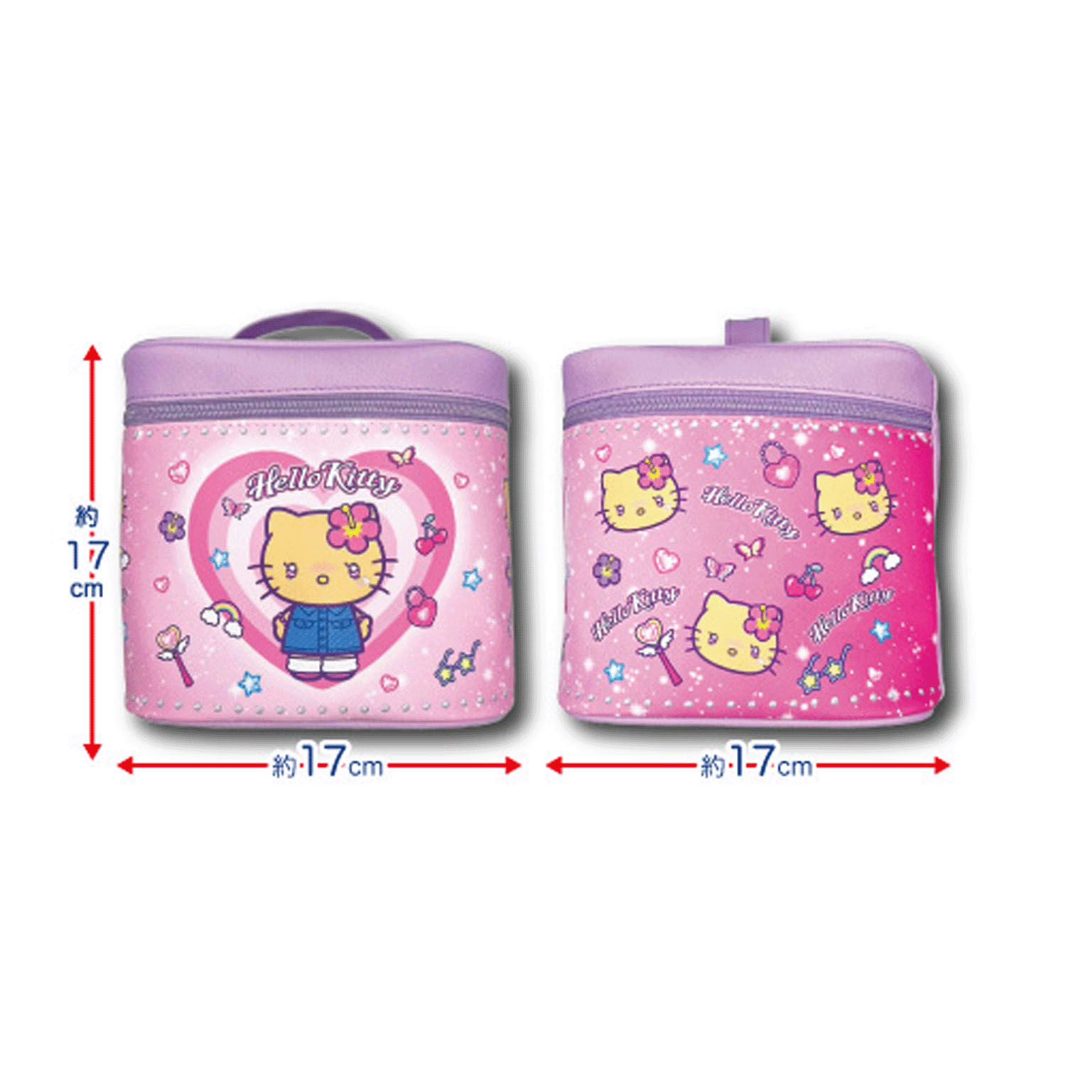 サンリオ ミラー付きバニティポーチ  ギャル3 ハローキティ Y2K - 画像2