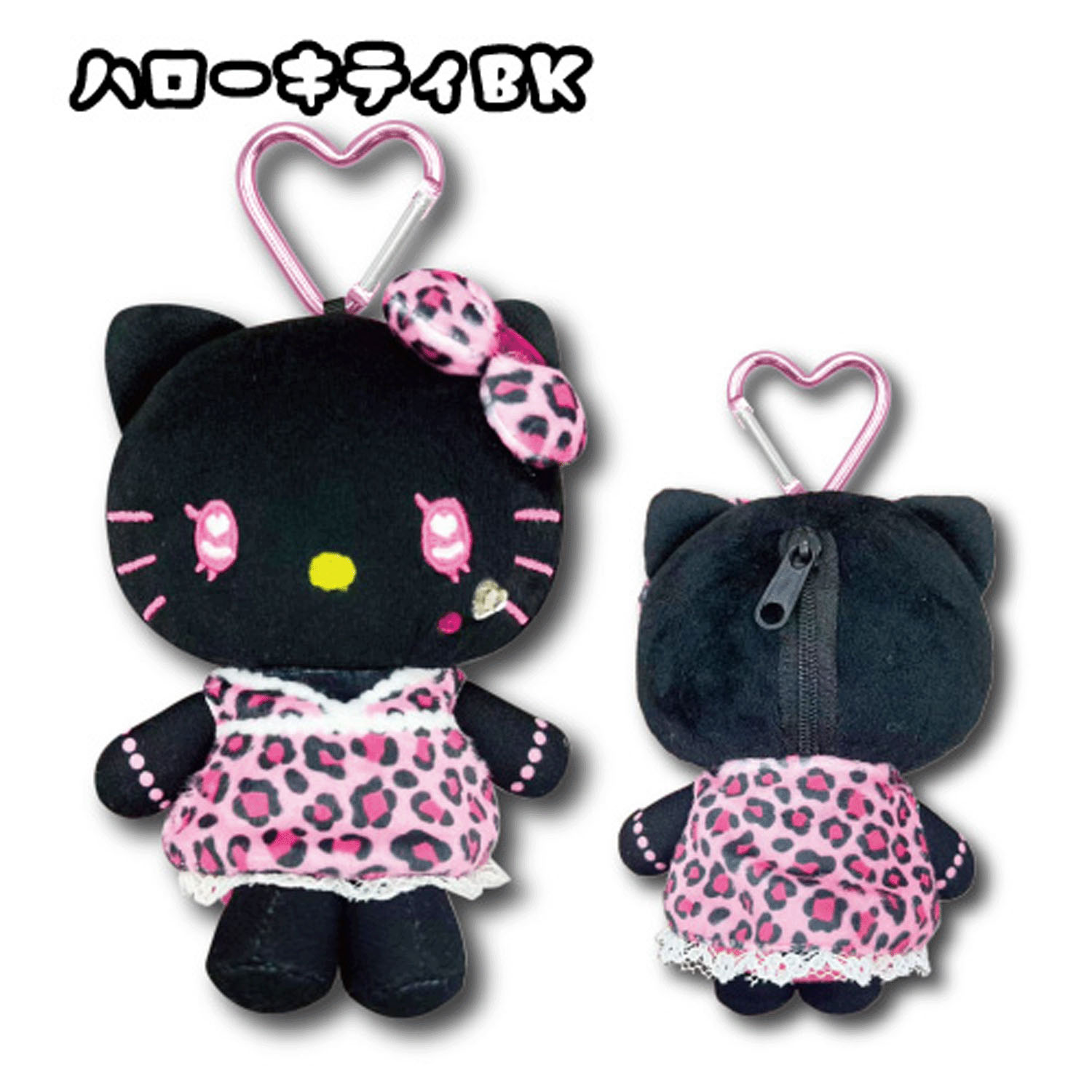 サンリオ  マスコットポーチ ギャル3 ハローキティ BK - 画像1