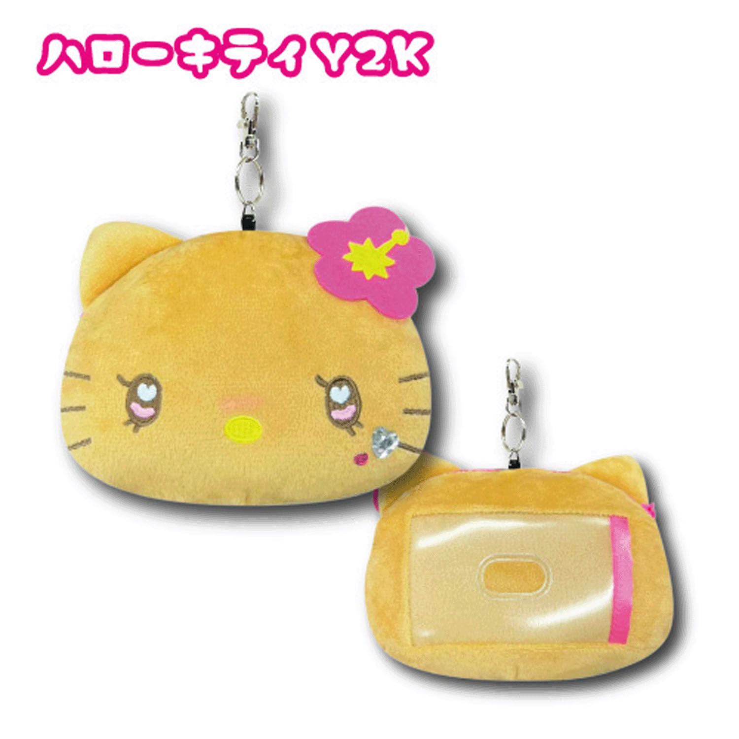 サンリオ フェイスリールパスケース ギャル3 ハローキティ Y2K - 画像1