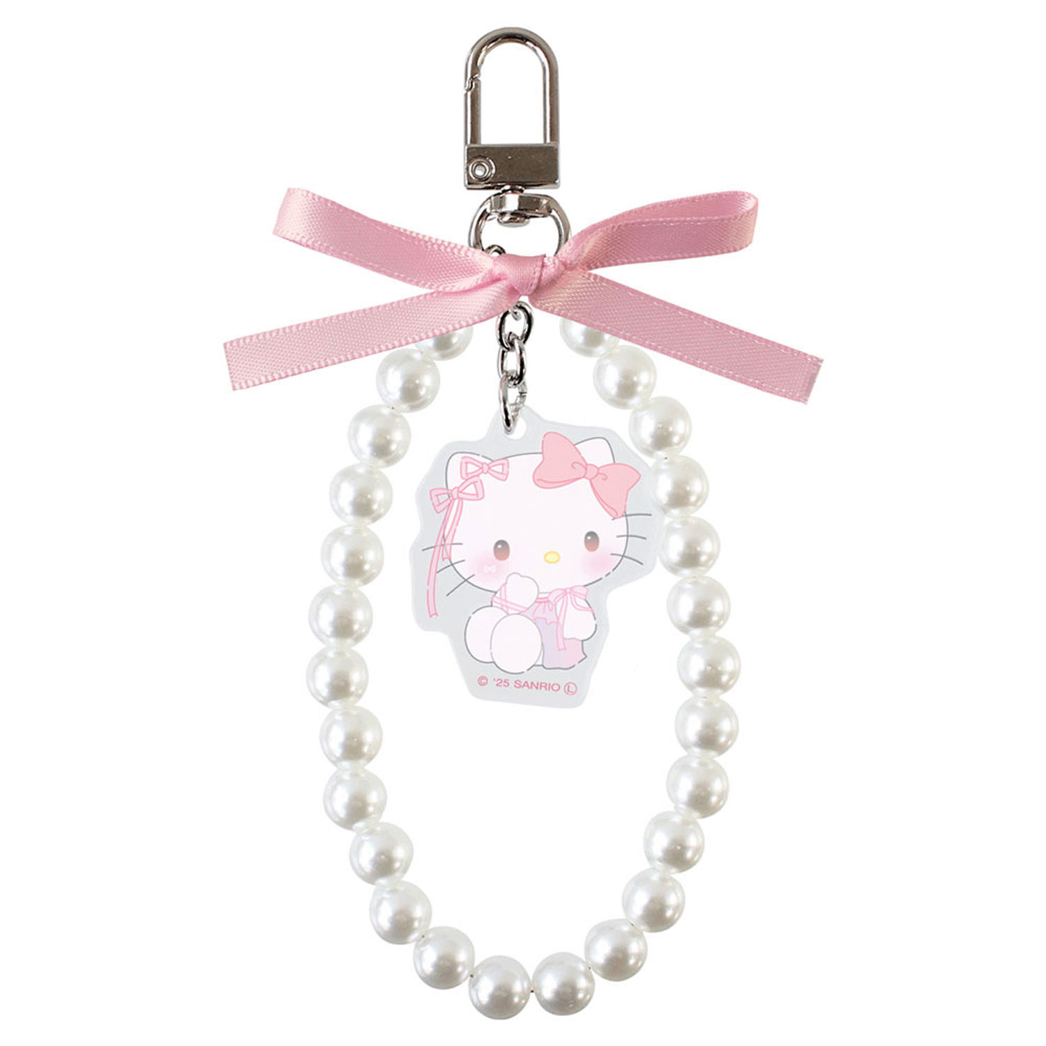 ハローキティ  リボンパールキーチェーン バレエコア - 画像1