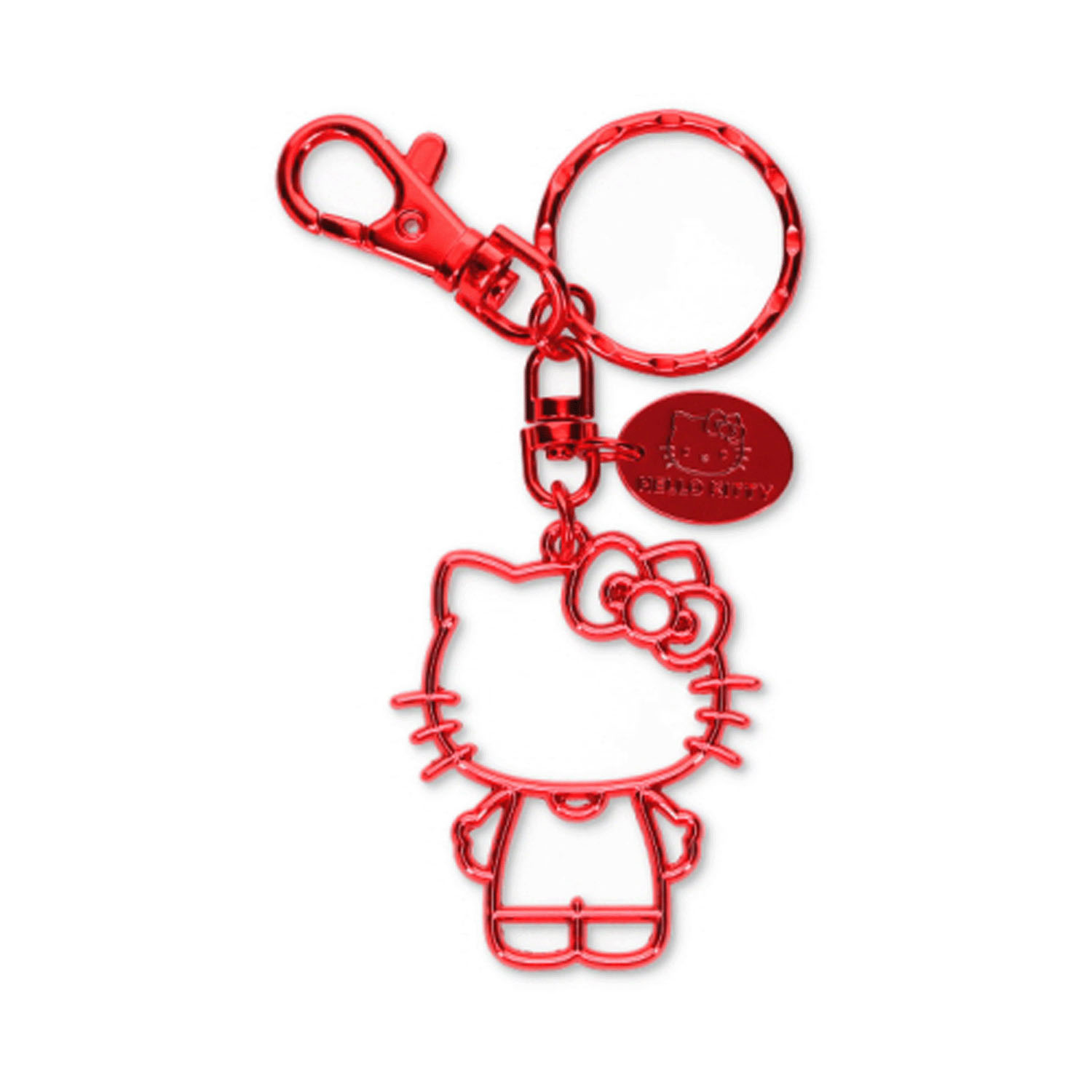 サンリオキャラクターズ メタルキーホルダー ハローキティ レッド - 画像1