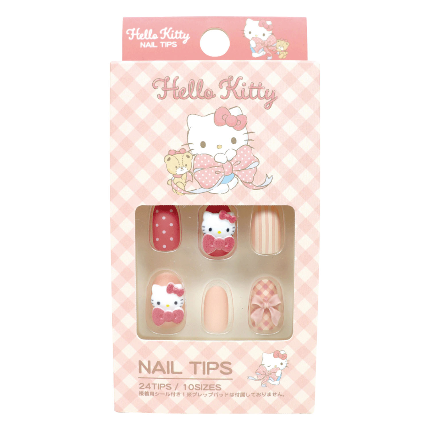 ハローキティ  ネイルチップ チェック - 画像1