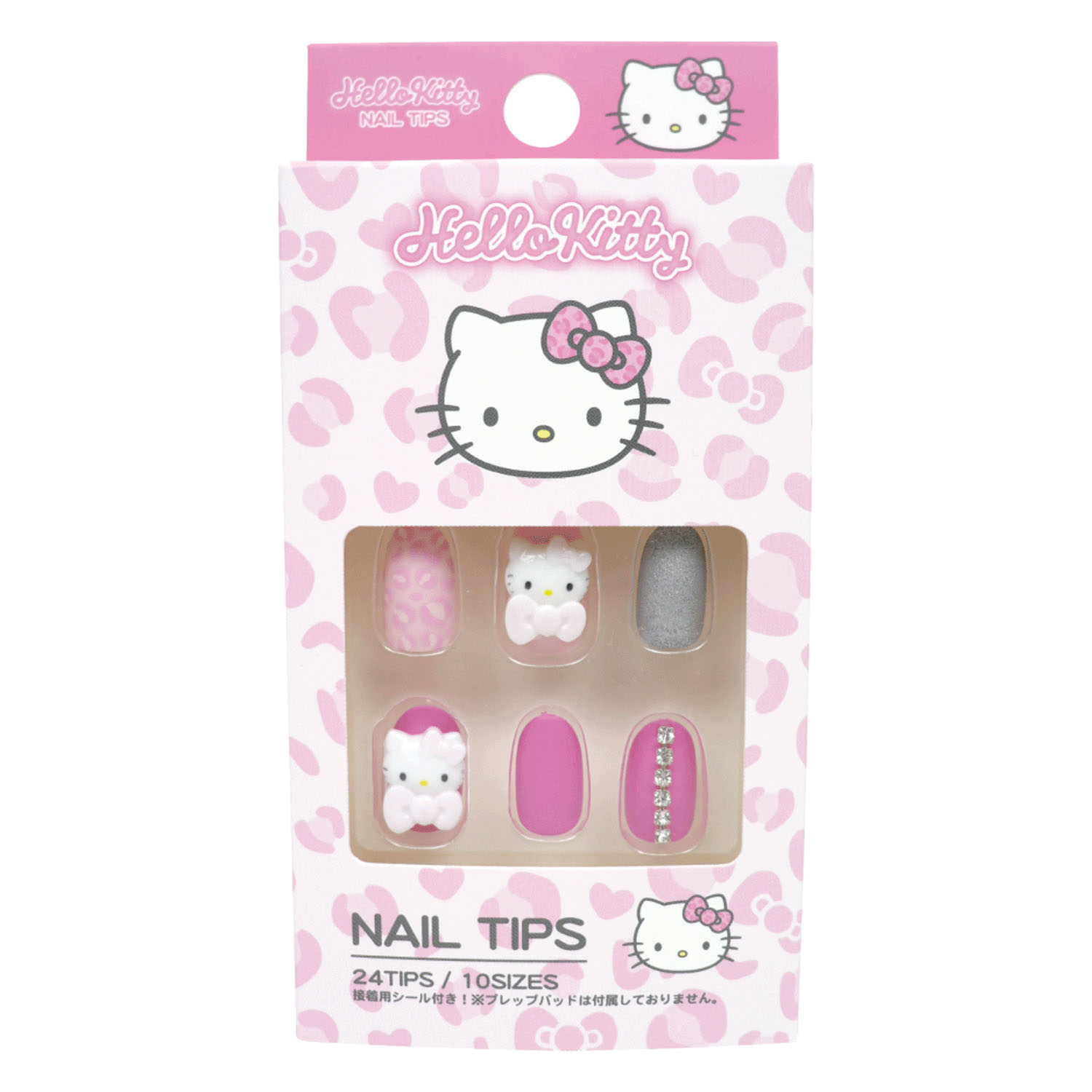 ハローキティ  ネイルチップ ヒョウ柄