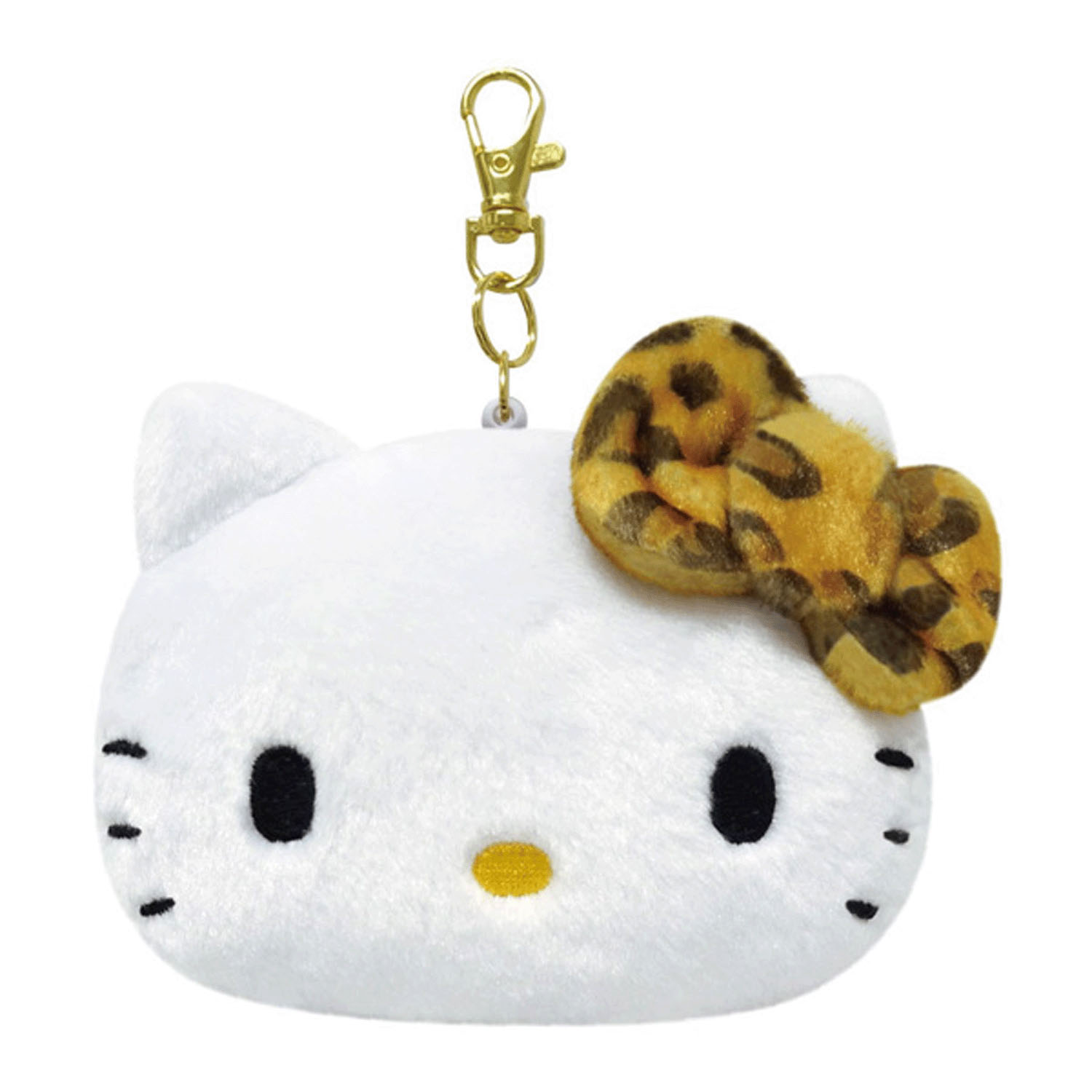 サンリオ ハローキティヒョウ柄シリーズ フェイスパスケース ブラウン