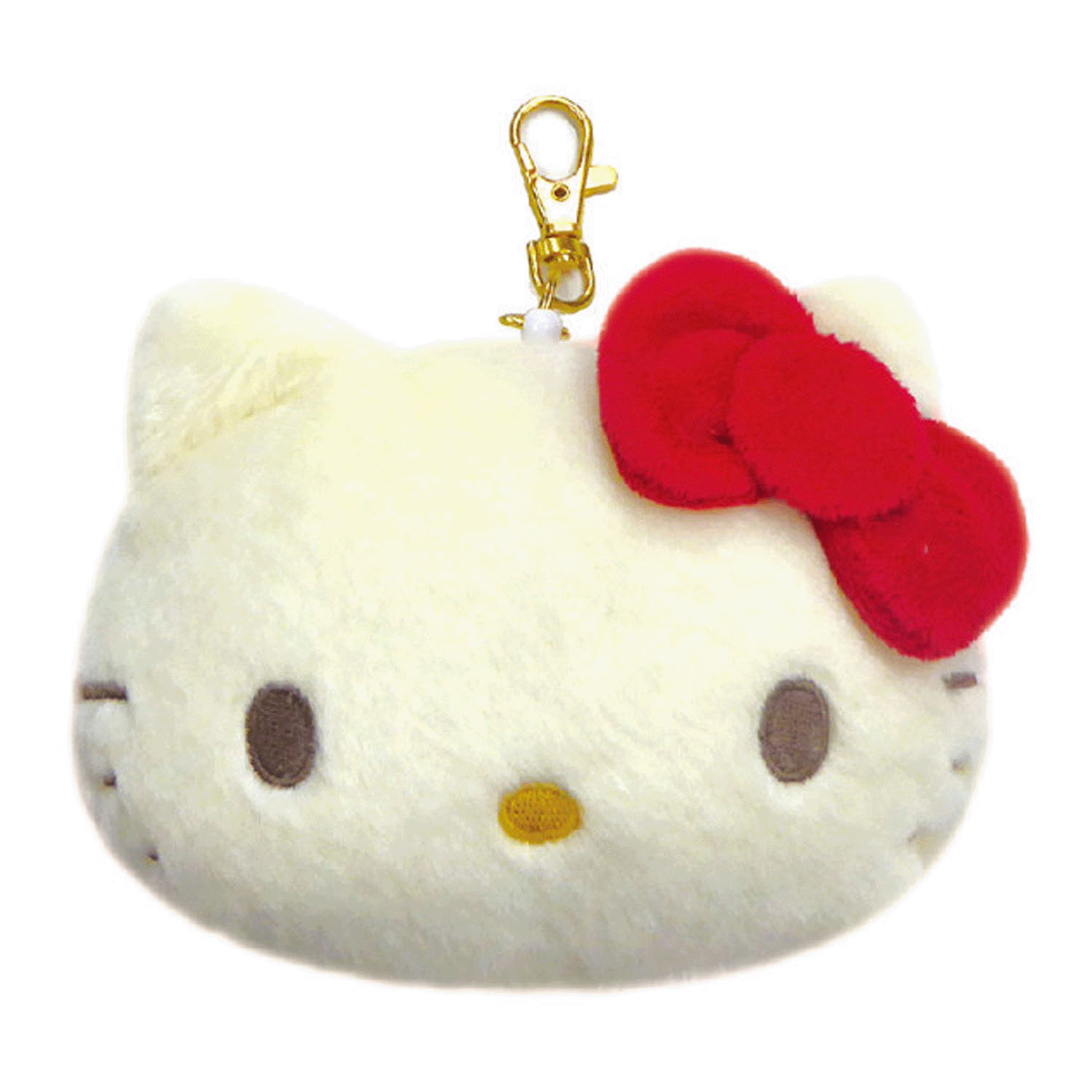 ハローキティ70年代フェイスパスケースレッド - 画像1