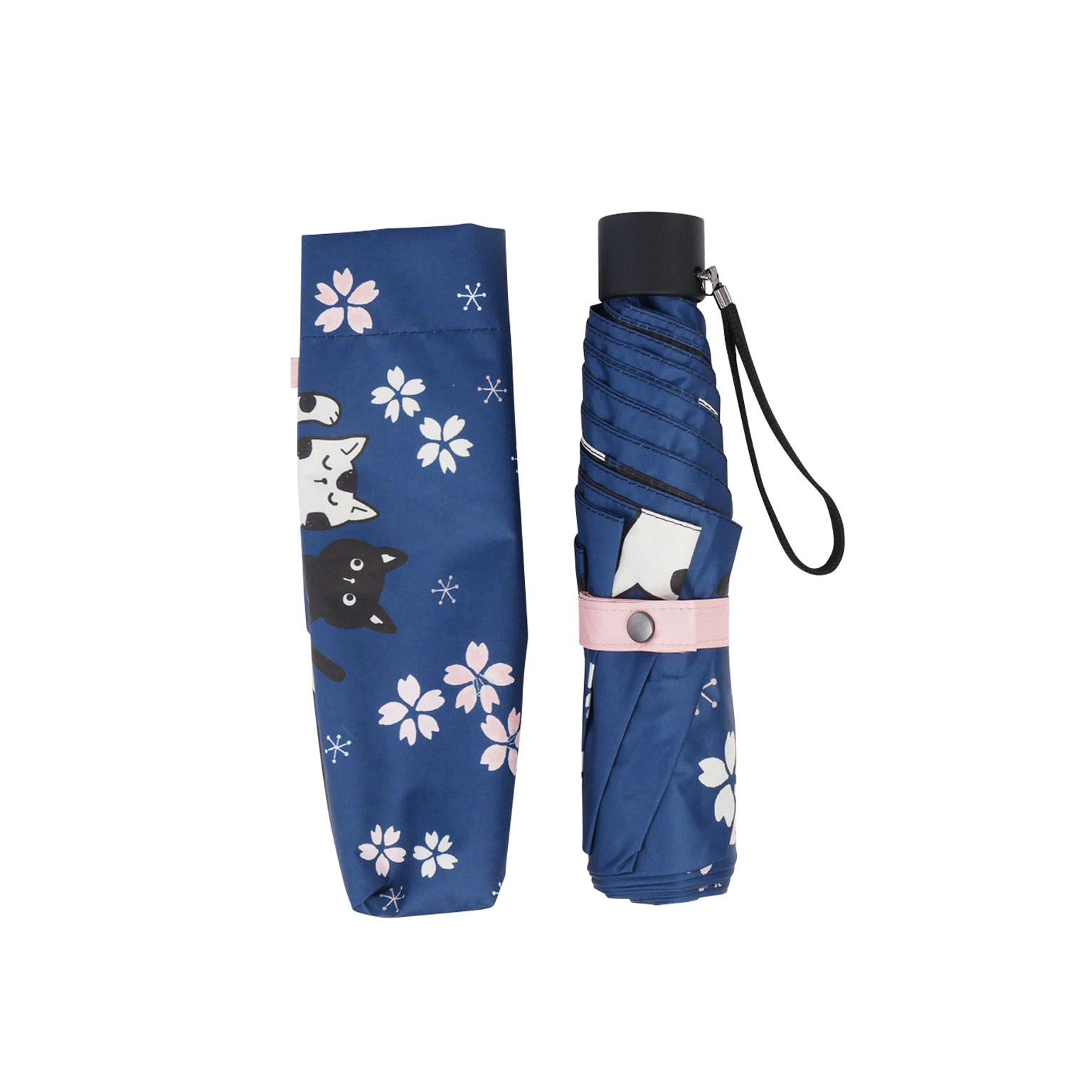 晴雨兼用折りたたみ傘 さくら - 画像3