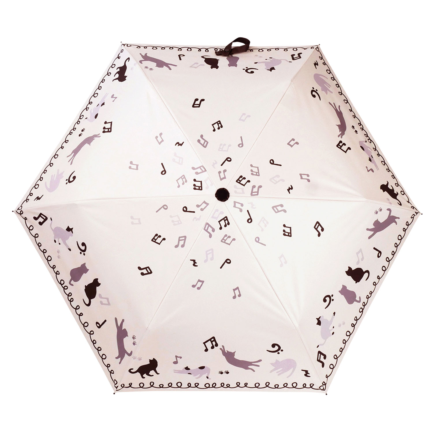晴雨兼用折りたたみ傘 音符