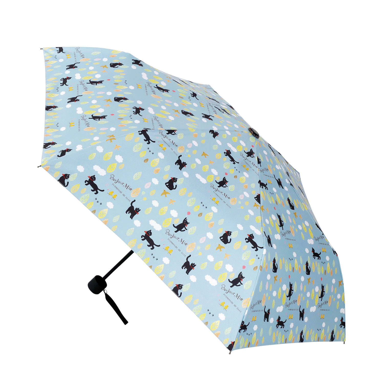 晴雨兼用折りたたみ傘 リーフ - 画像2