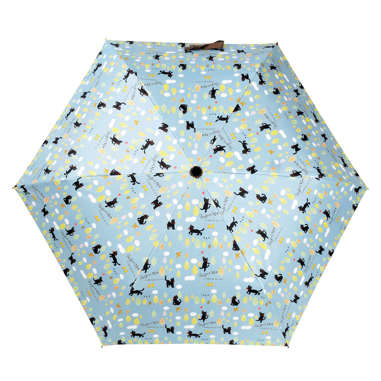 晴雨兼用折りたたみ傘 リーフ - 画像1