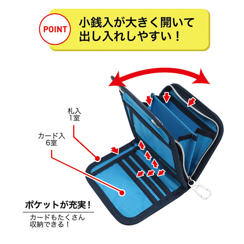 PUMA ダブルホックラージコインポケットウォレット - 画像7