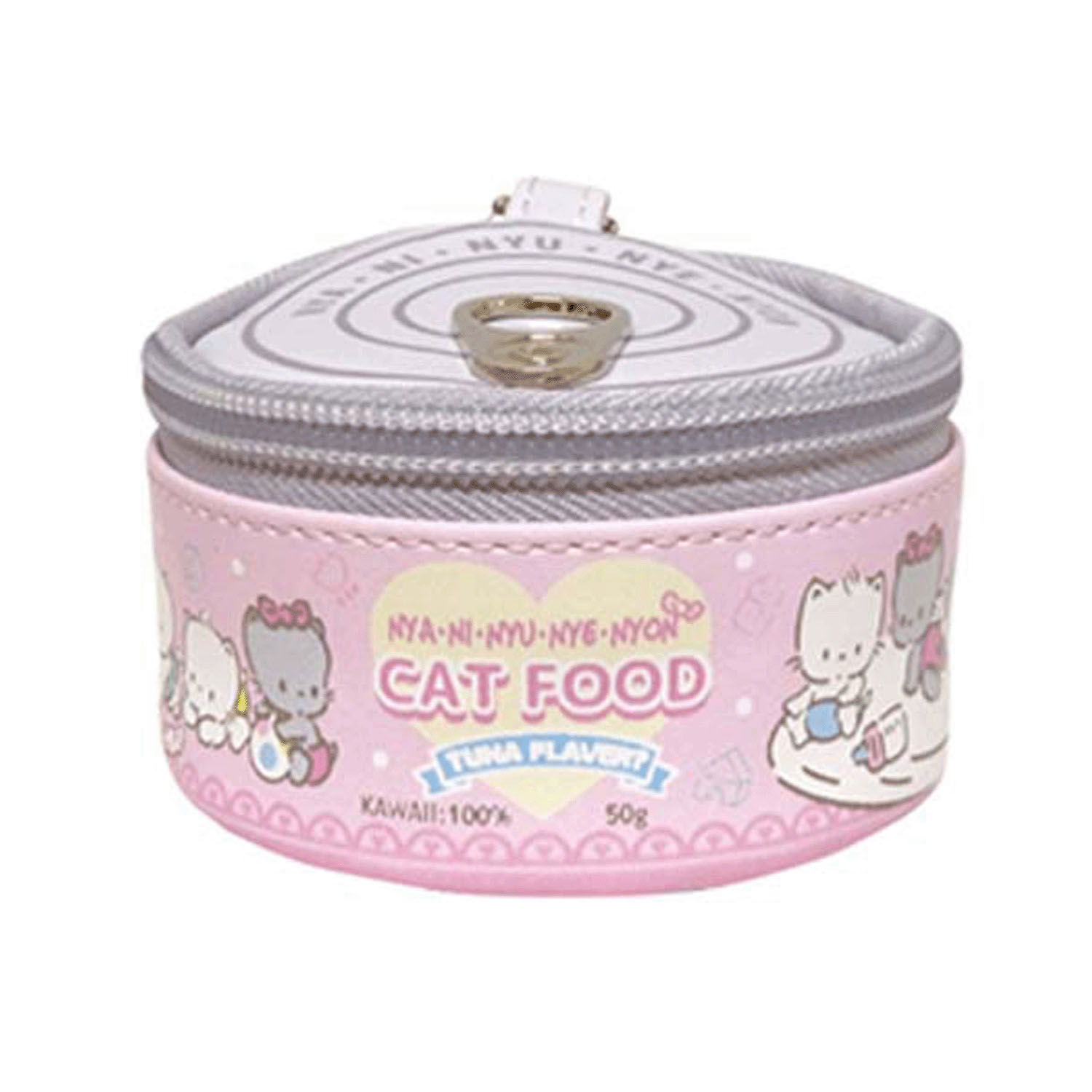 ねこ缶風ポーチ ニャニィニュニェニョン - 画像1