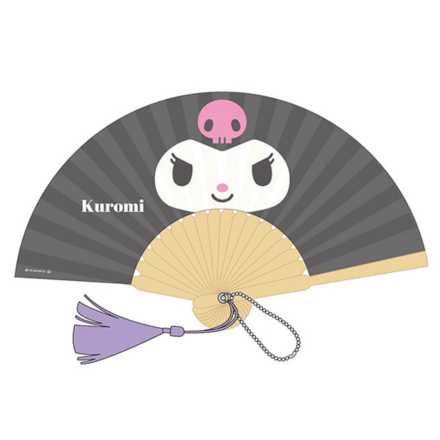 クロミ  ミニ扇子キーホルダー - 画像1