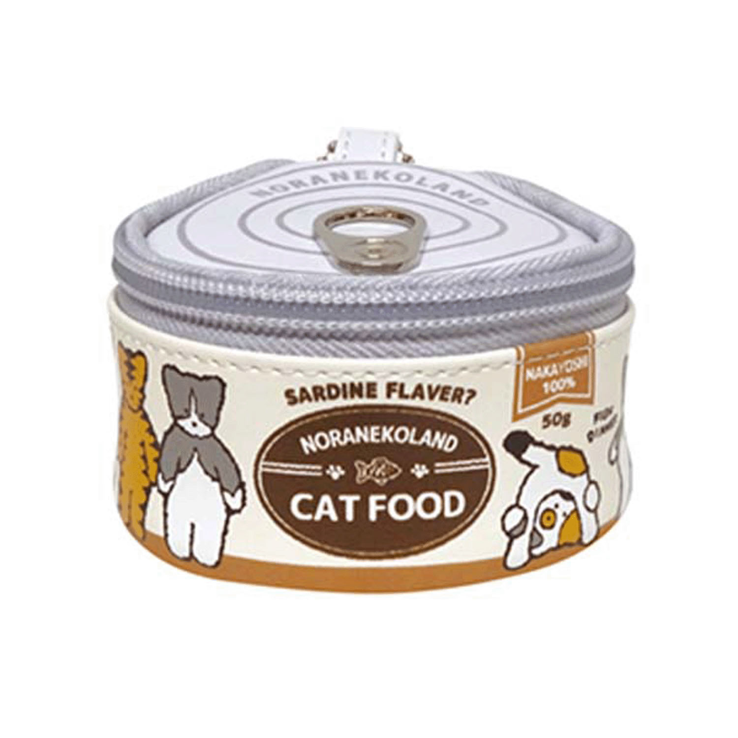 ねこ缶風ポーチ ノラネコランド - 画像1