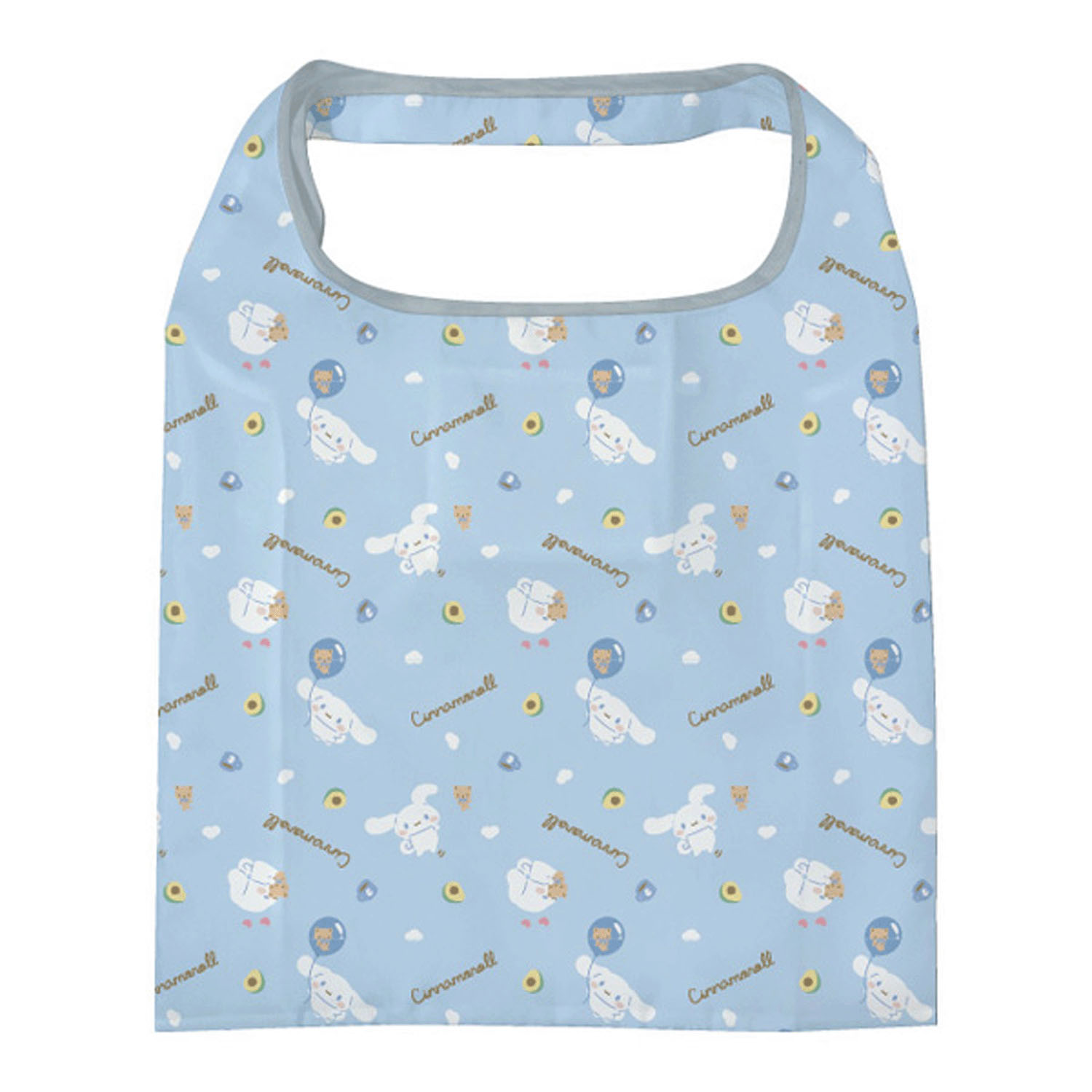 シナモロール ポケット付きエコバッグ ブルー