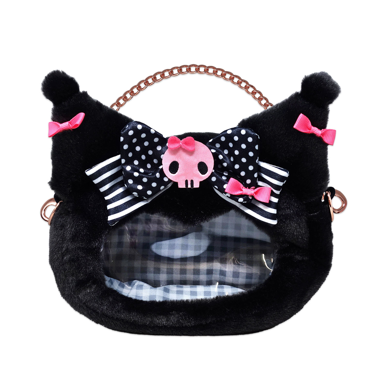 クロミ クリア窓付きポーチ （マイメロディ50周年＆クロミ20周年） - 画像1