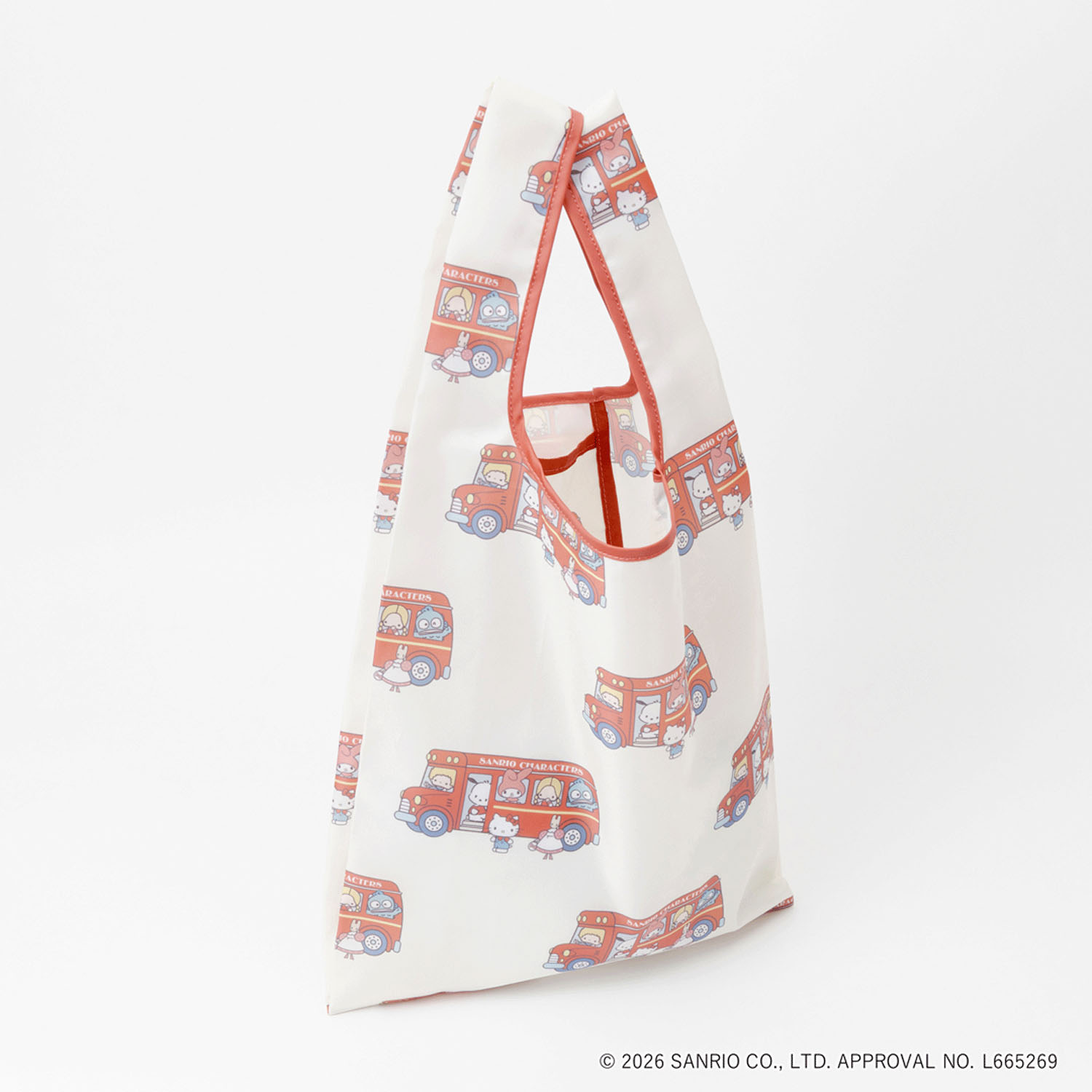 SANRIO CHARACTERS BASIC ショッピングバッグS バス - 画像2