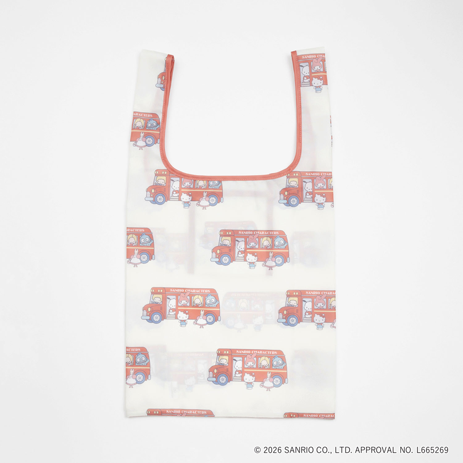 SANRIO CHARACTERS BASIC ショッピングバッグS バス - 画像1