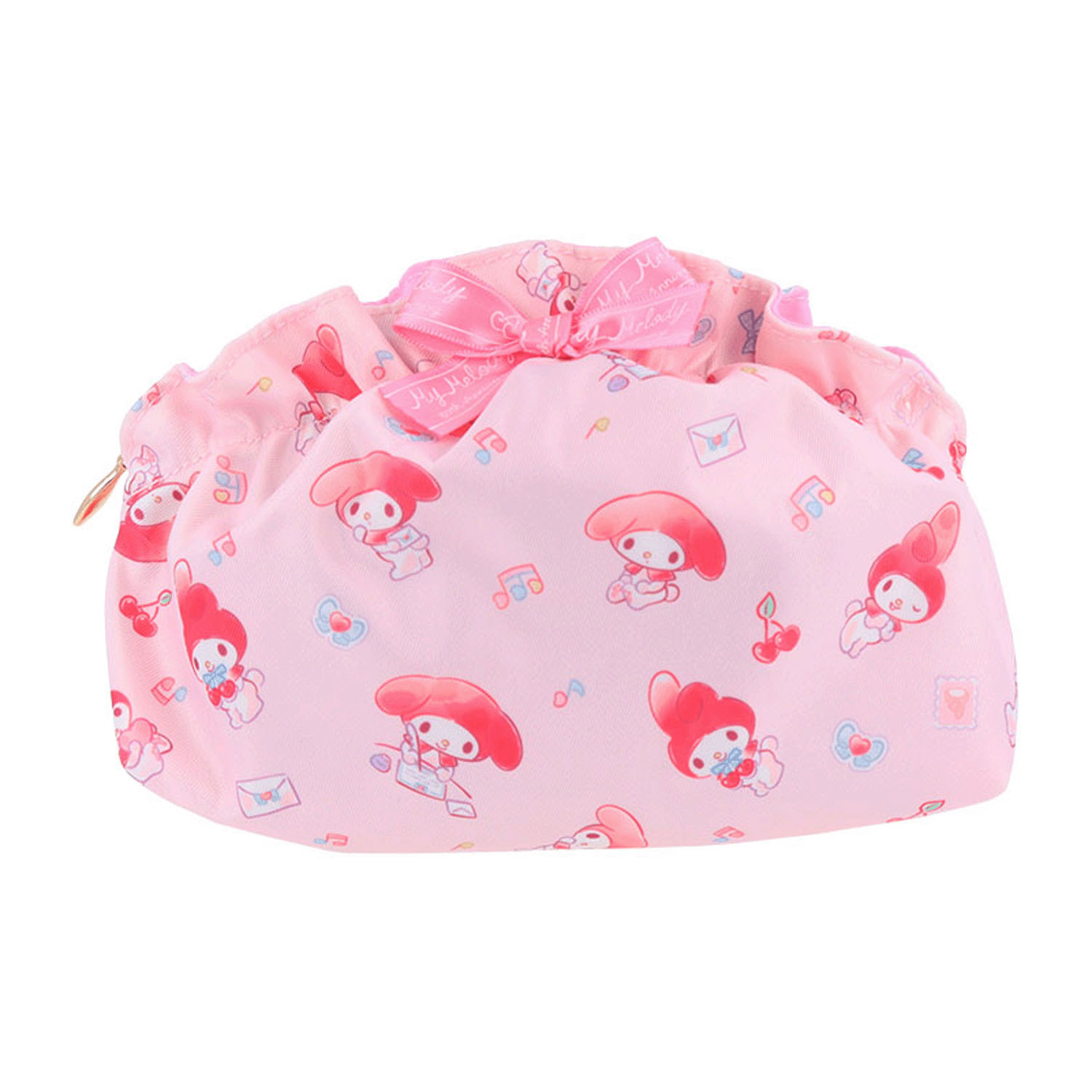 マイメロディ＆クロミ＆リトルツインスターズ フリルポーチ マイメロディ - 画像1