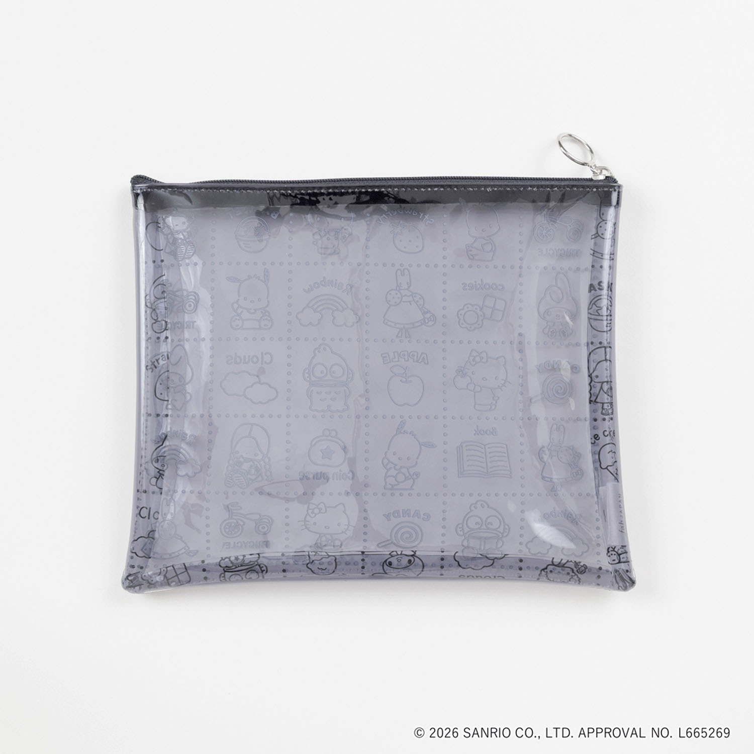 SANRIO CHARACTERS BASIC PVCポーチ MIXモノトーン - 画像2