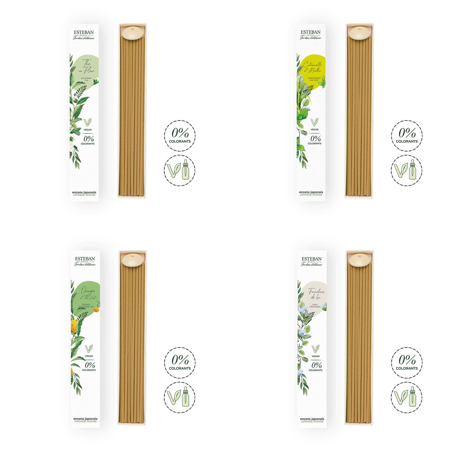 【価格変更】インテリアガーデンナチュール スティック40本入（お香）