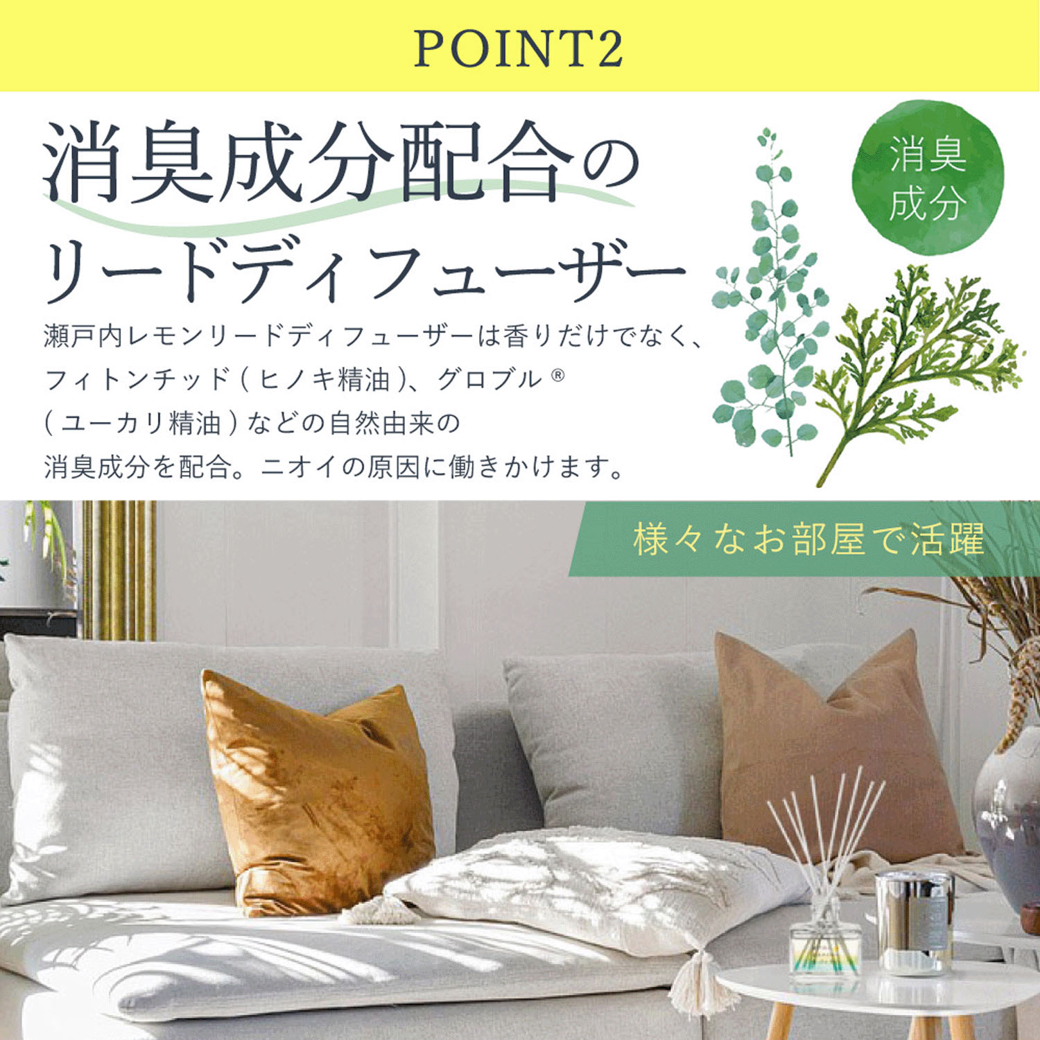 瀬戸内レモン 消臭リードディフューザー - 画像3