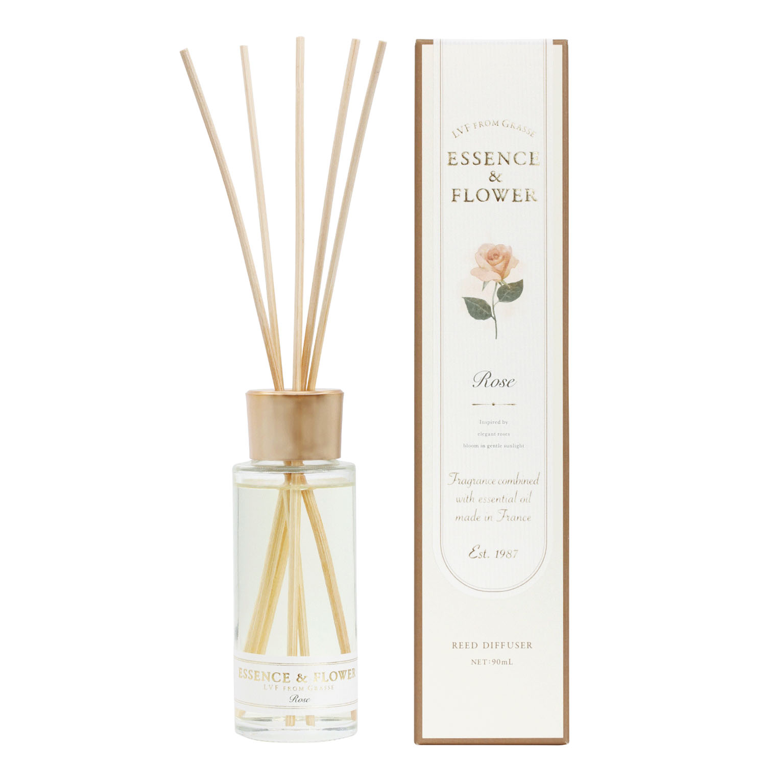 LVFリードディフューザー 90 ローズ - 画像1