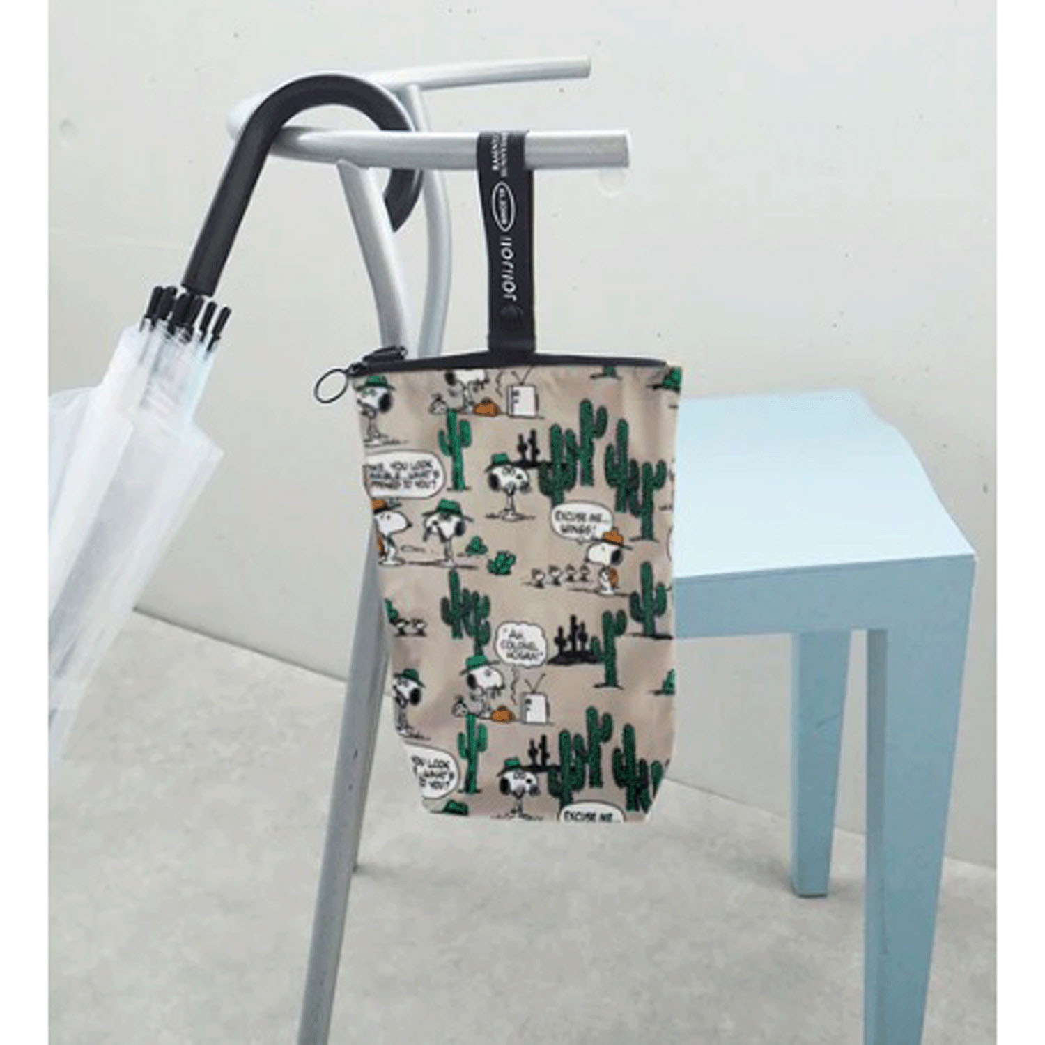 スヌーピー 撥水マルチポーチ M （PEANUTS） BEIGE - 画像2