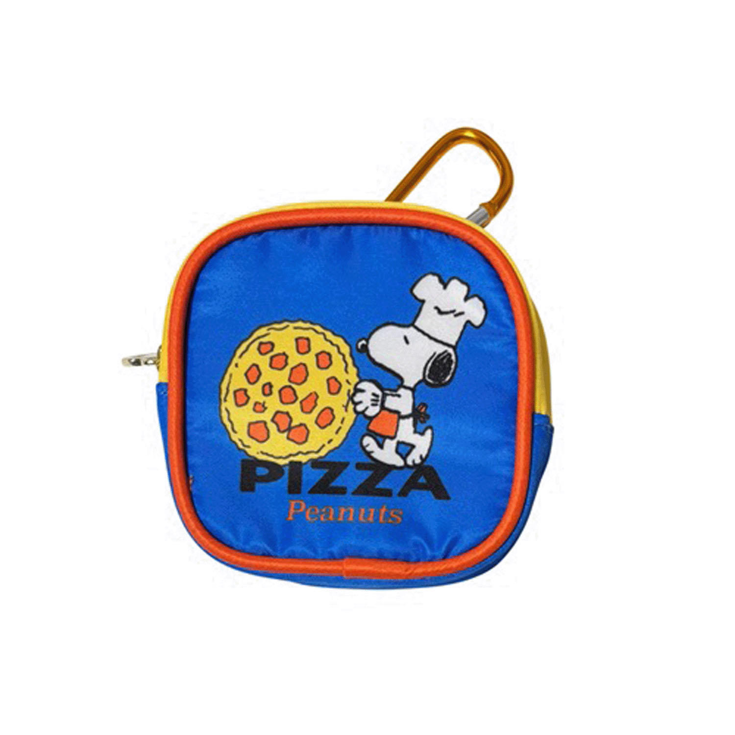 ピーナッツ スヌーピー カラビナ付きミニポーチ ピザ