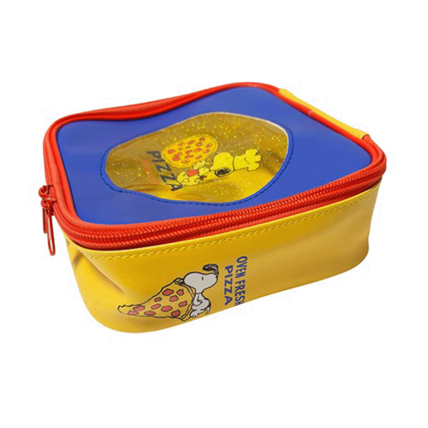 ピーナッツ スヌーピー スクエアポーチ ピザ - 画像4