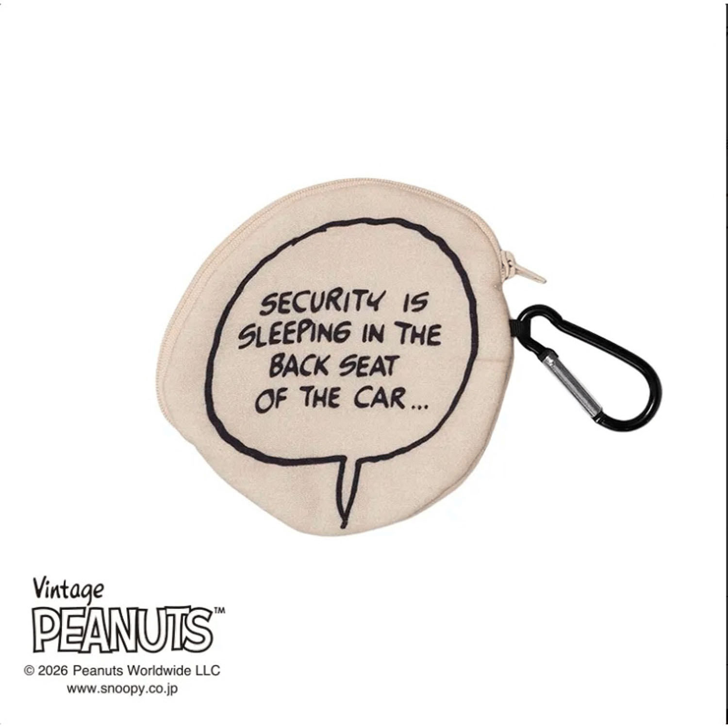 スヌーピー ダイカットタオルポーチ チャーリーブラウン ベージュ - 画像2