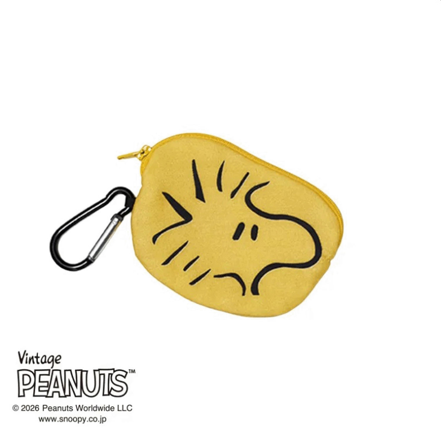 スヌーピー ダイカットタオルポーチ ウッドストック ベージュ