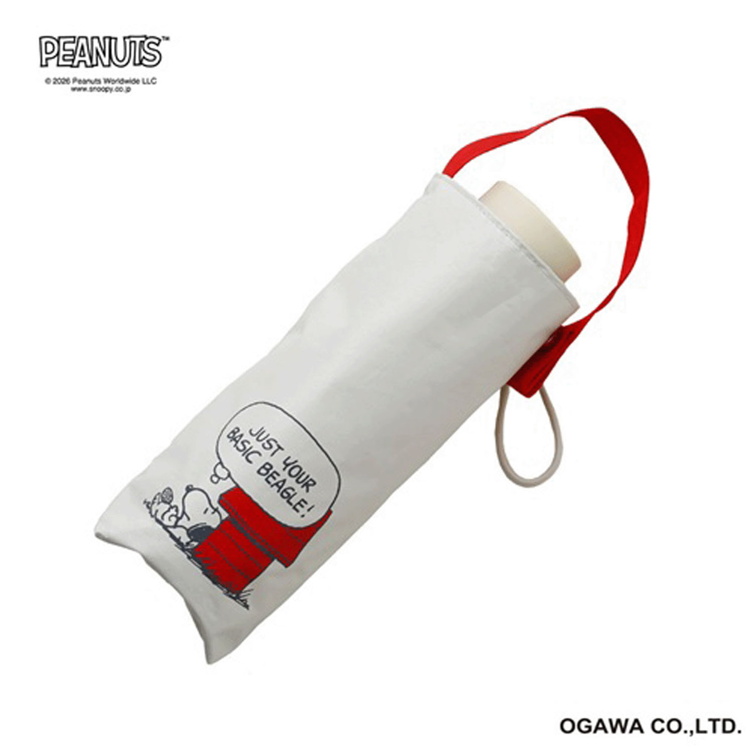 ピーナッツ スヌーピー 晴雨兼用折りたたみ傘 ホワイト・ハウス - 画像3