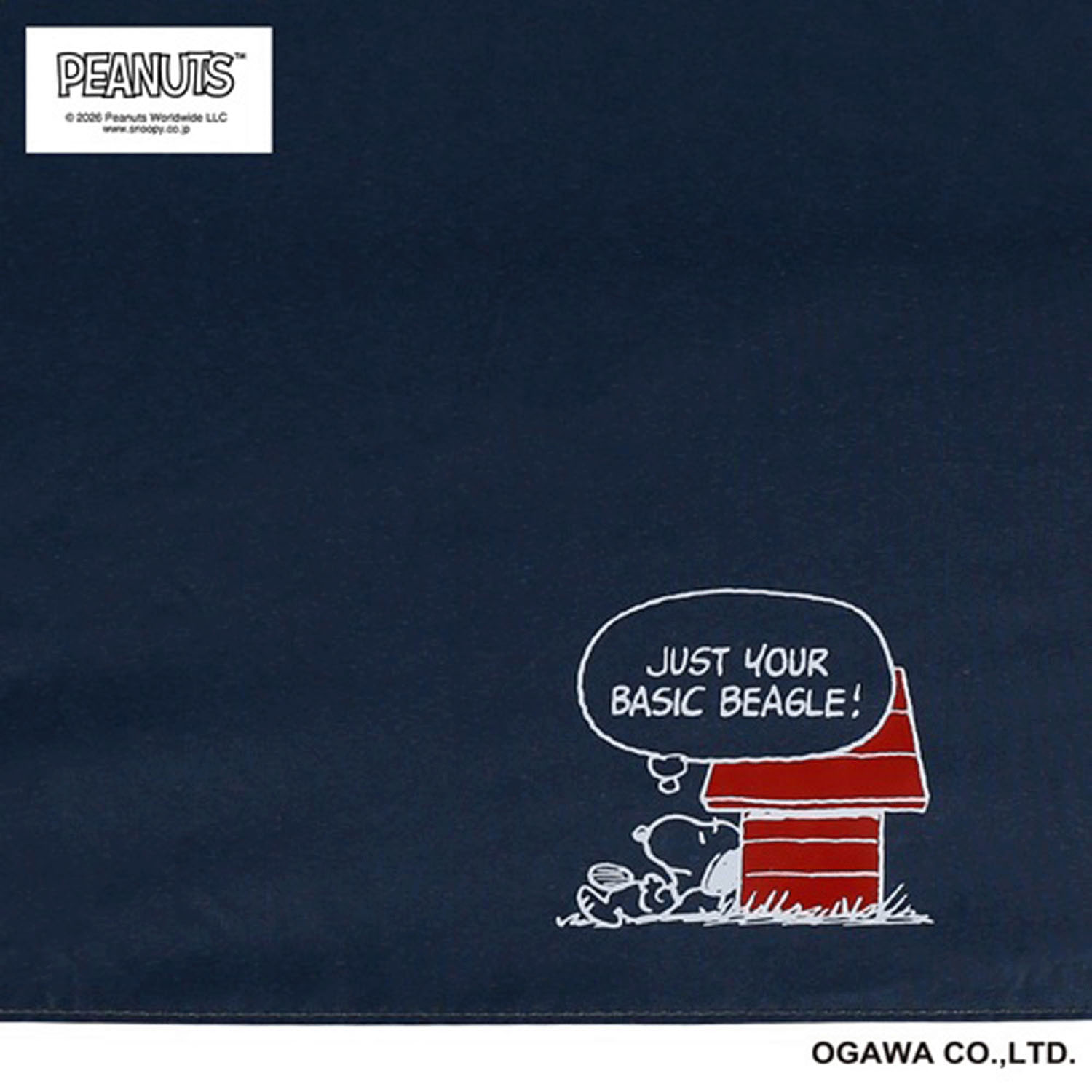 ピーナッツ スヌーピー 晴雨兼用折りたたみ傘 ブラック・ハウス - 画像2