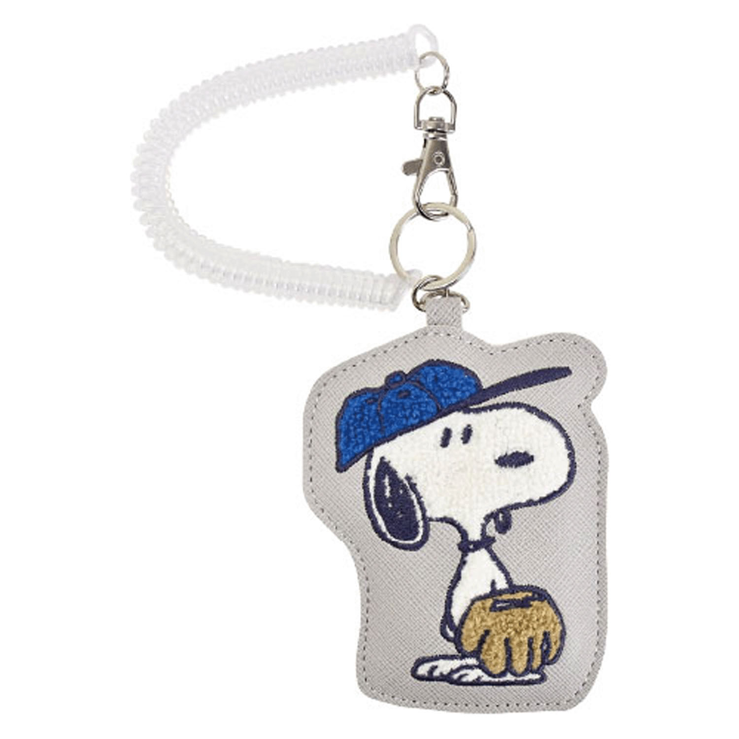 スヌーピー ダイカット刺繍パスケース グレー - 画像1