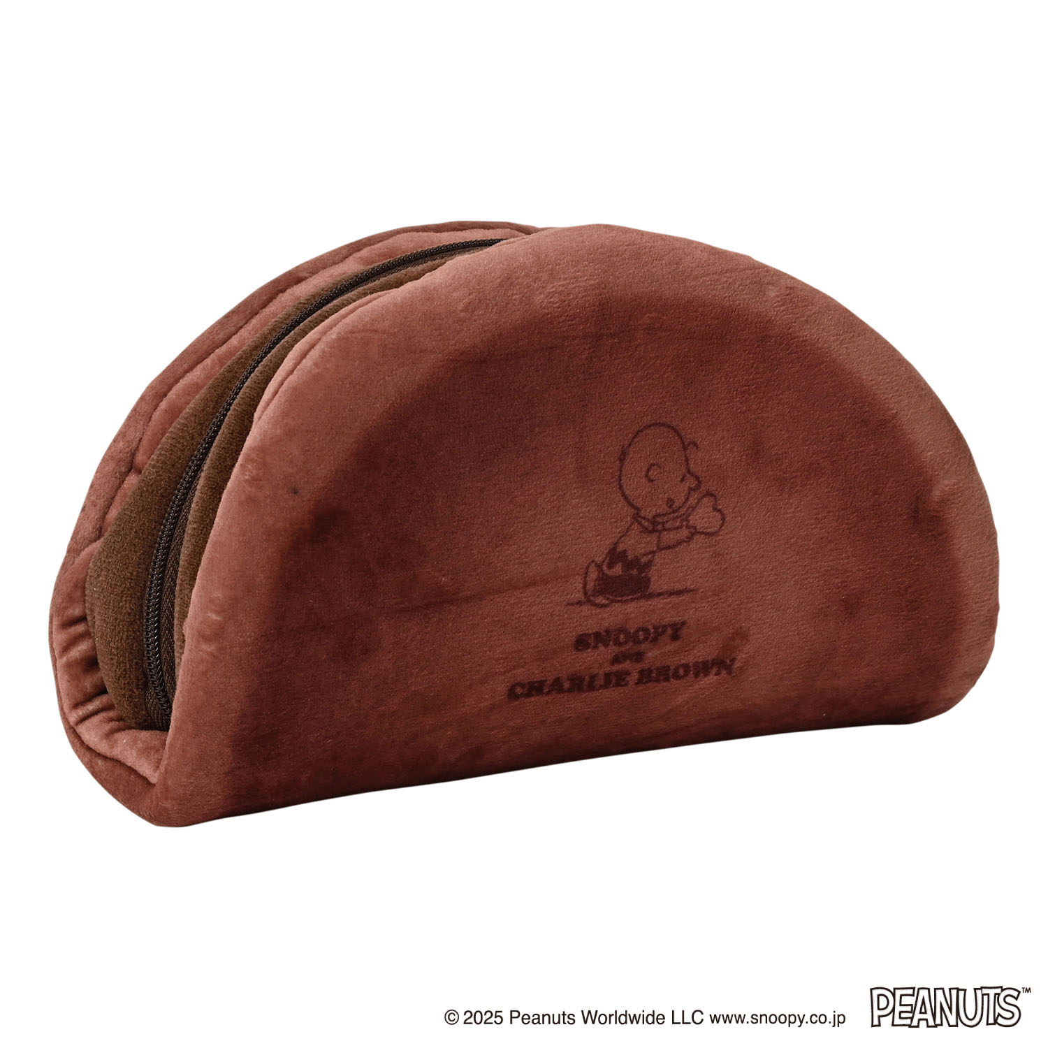 スヌーピー クリームサンドポーチ チョコレート - 画像2