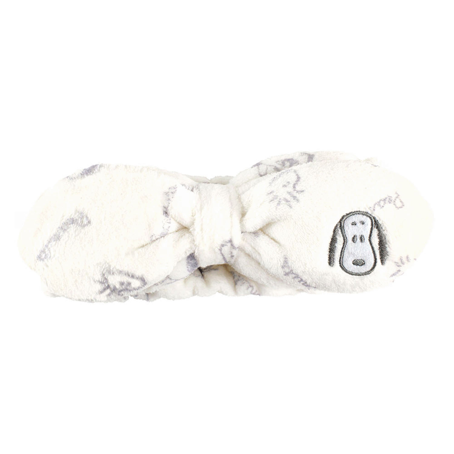 SNOOPY リボンヘアバンド オフホワイト - 画像1