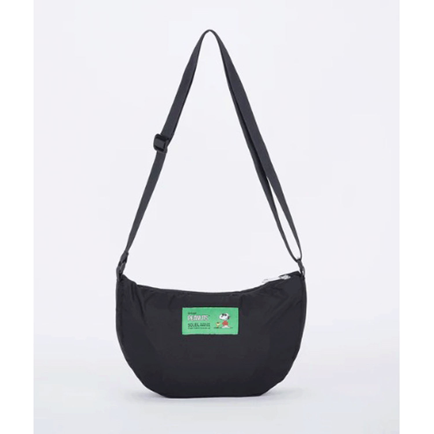 スヌーピー（PEANUTS） SOLEILポケッタブルショルダー BLACK - 画像2