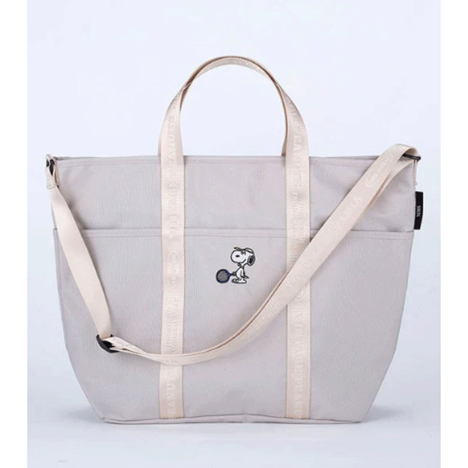 スヌーピー（PEANUTS）SOLEIL トートL LIGHT BEIGE - 画像1