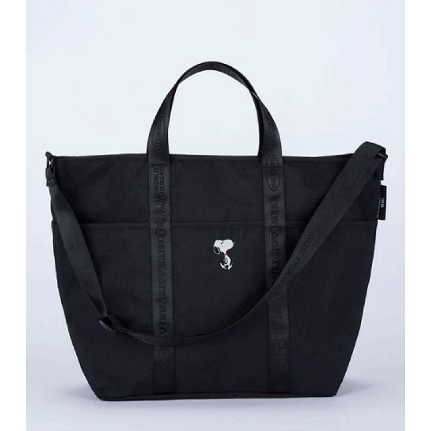 スヌーピー（PEANUTS）SOLEIL トートL BLACK - 画像1