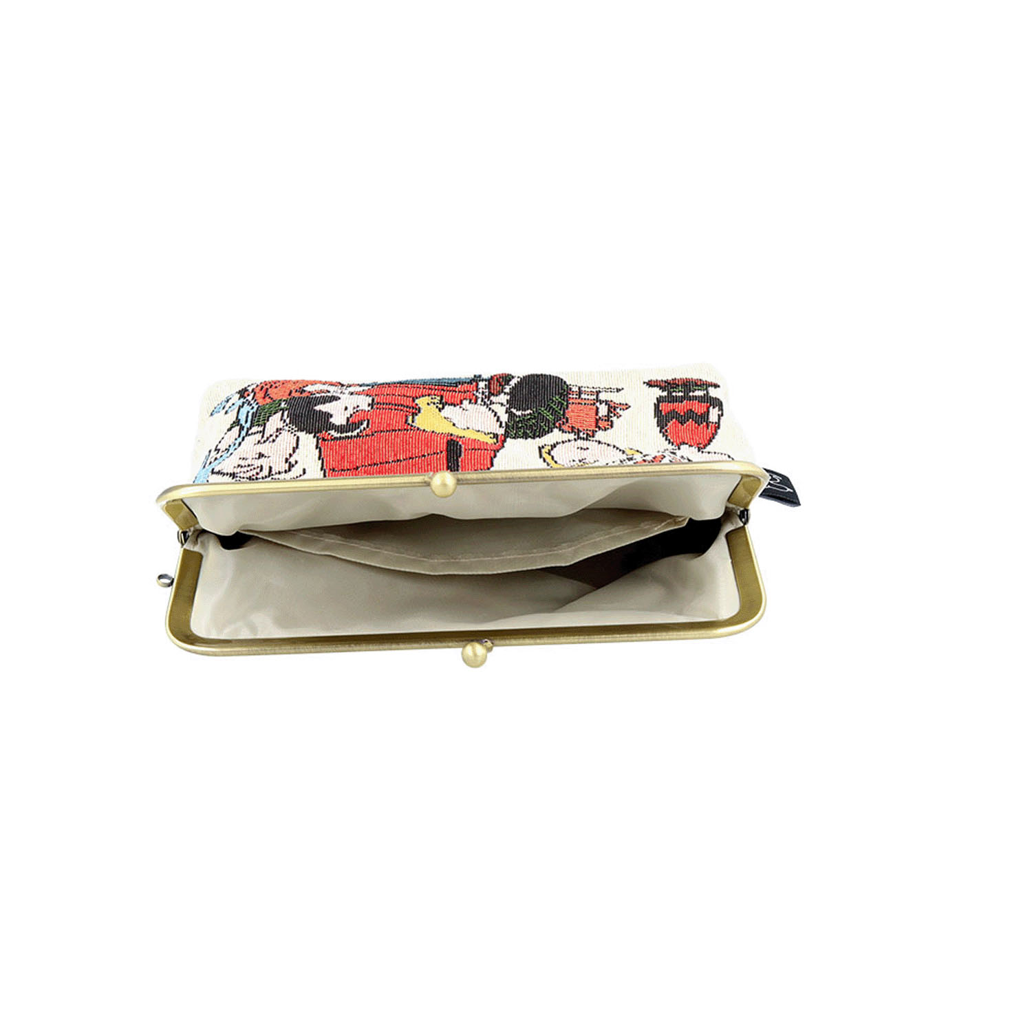 ゴブラン織ポーチがま口スヌーピーフレンズ - 画像3