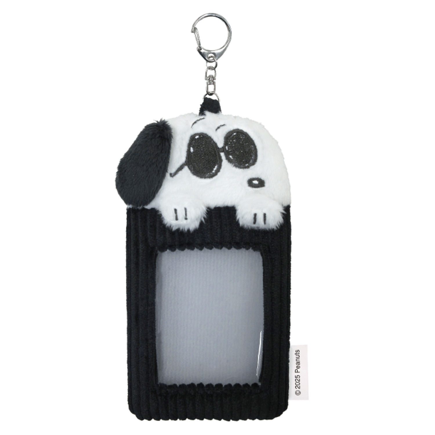 スヌーピー ボアパスケースVer．2 ジョークール ブラック - 画像1